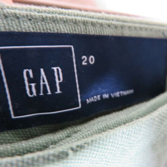 Gap Plus Size Linen Blend Sage Green Culotte Shorts - Women's Size 20 - Picture 4 of 6